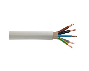 Emskabel Mantelleitung NYM-J 5 x 6 mm² Grau Kabel hohe Leitfähigkeit 5m flexibel - 4010480111413