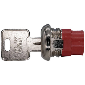 B-Ware C&K Switches Schlüsselschalter Keylock Kassenschalter Panelmontage 125V 4A 3x45°
