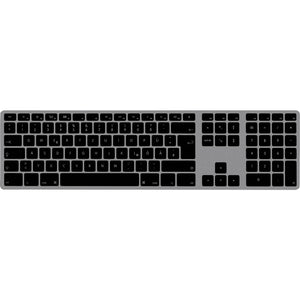 B-Ware Matias FK418DCB-DE WL Aluminium Tastatur QWERTZ Space Grau für Mac