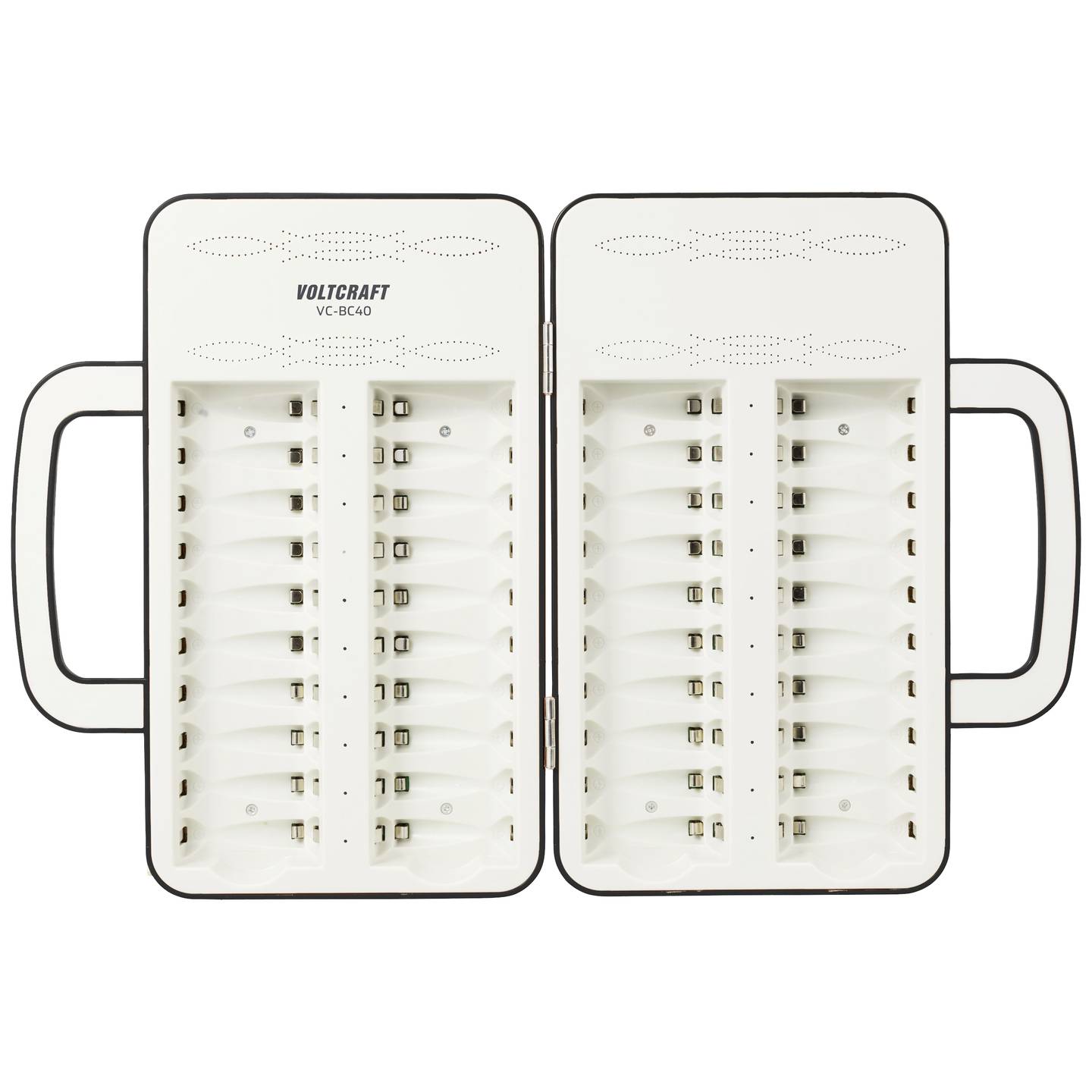 Voltcraft Rundzellen-Ladegerät NiMH Mignon AA Micro AAA 40 Kanäle 1000mA 120min - 4064161304755
