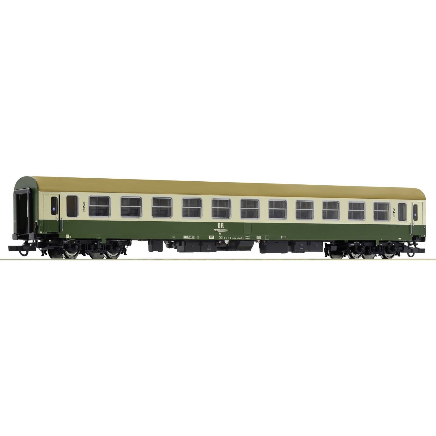 H0 RO Schnellzugwagen 2. Klasse DR Modellbahnwagen Eisenbahn Zubehör 78x30mm - 9005033072742