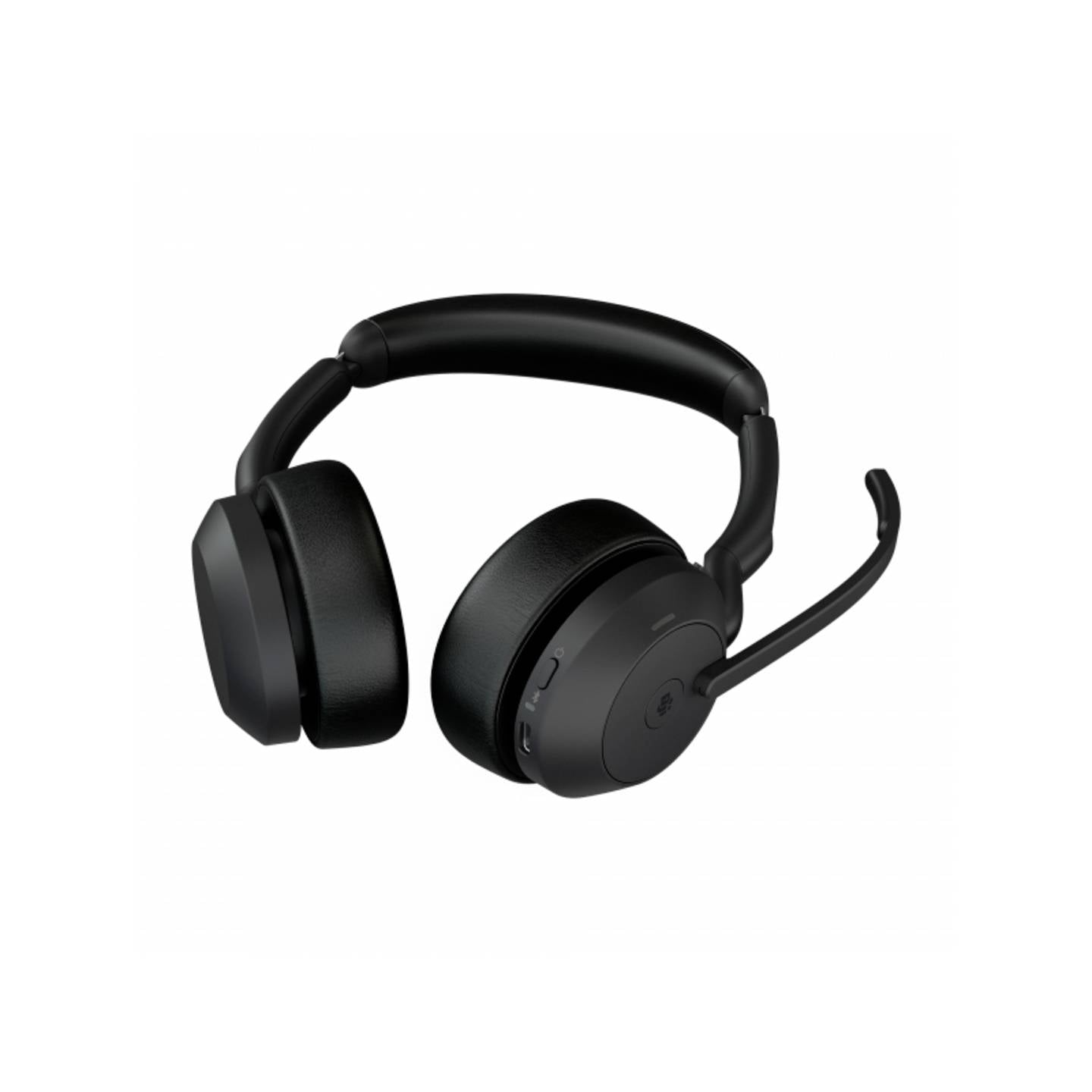 Jabra On Ear Headset Evolve2 55 MS Stereo Bluetooth Schwarz Noise Cancelling 18h - 5706991027600
