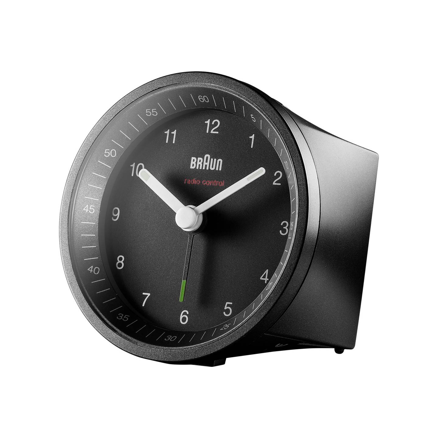 Braun Funkwecker Quarzwecker analog DCF77 Akku schwarz gelb 1 Alarmzeit - 4007218670090