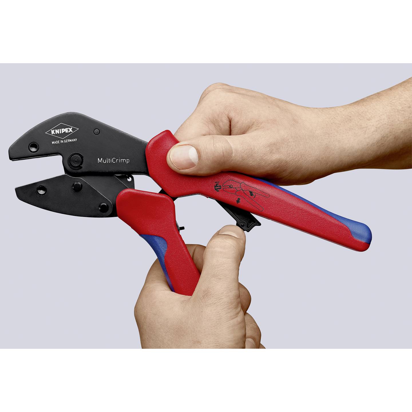 Knipex Crimpzange MultiCrimp 97 33 01 für unisolierte Steckverbinder 250mm 770g - 4003773066927