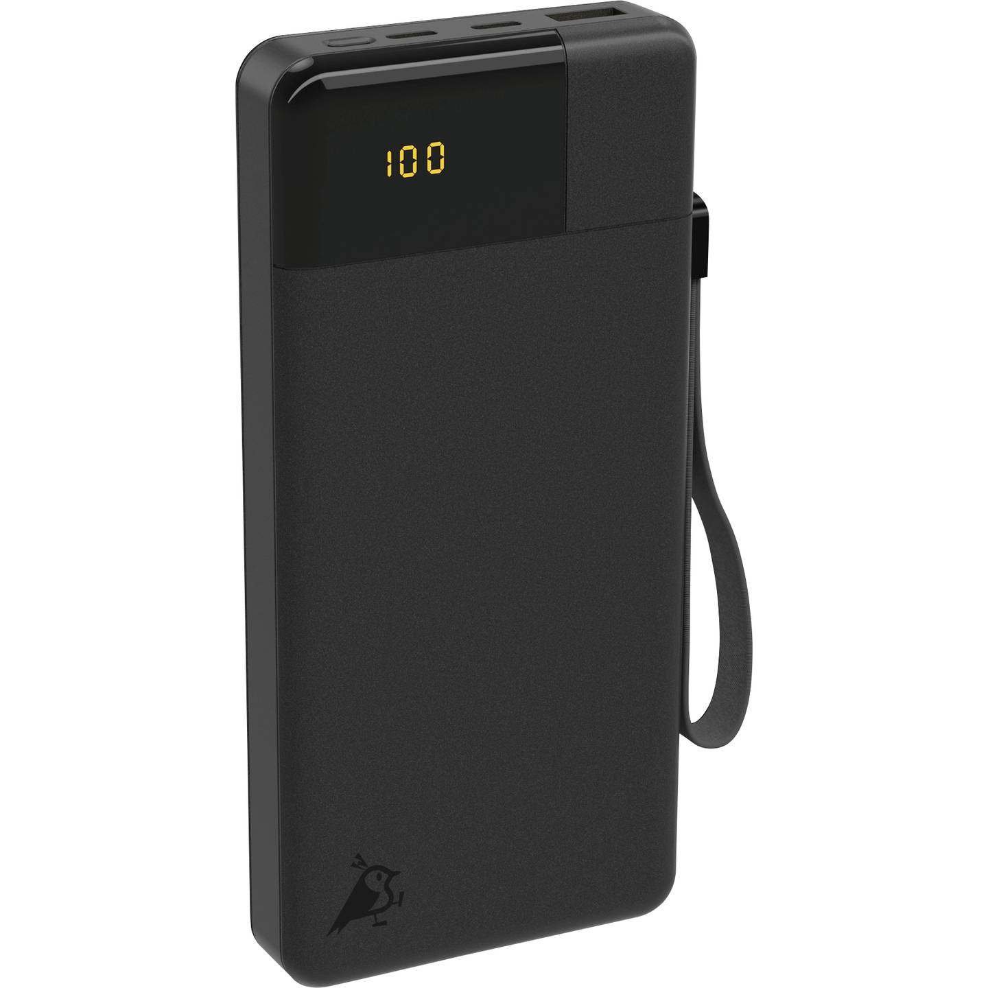 Aqiila Powerbank 20000 mAh LiPo Akku Ladegerät USB-A USB-C schwarz tragbar 3A - 8716778931966