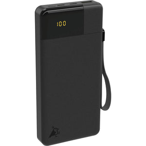 B-Ware Aqiila Powerbank 20000 mAh LiPo Akku Ladegerät USB-A USB-C schwarz tragbar 3A