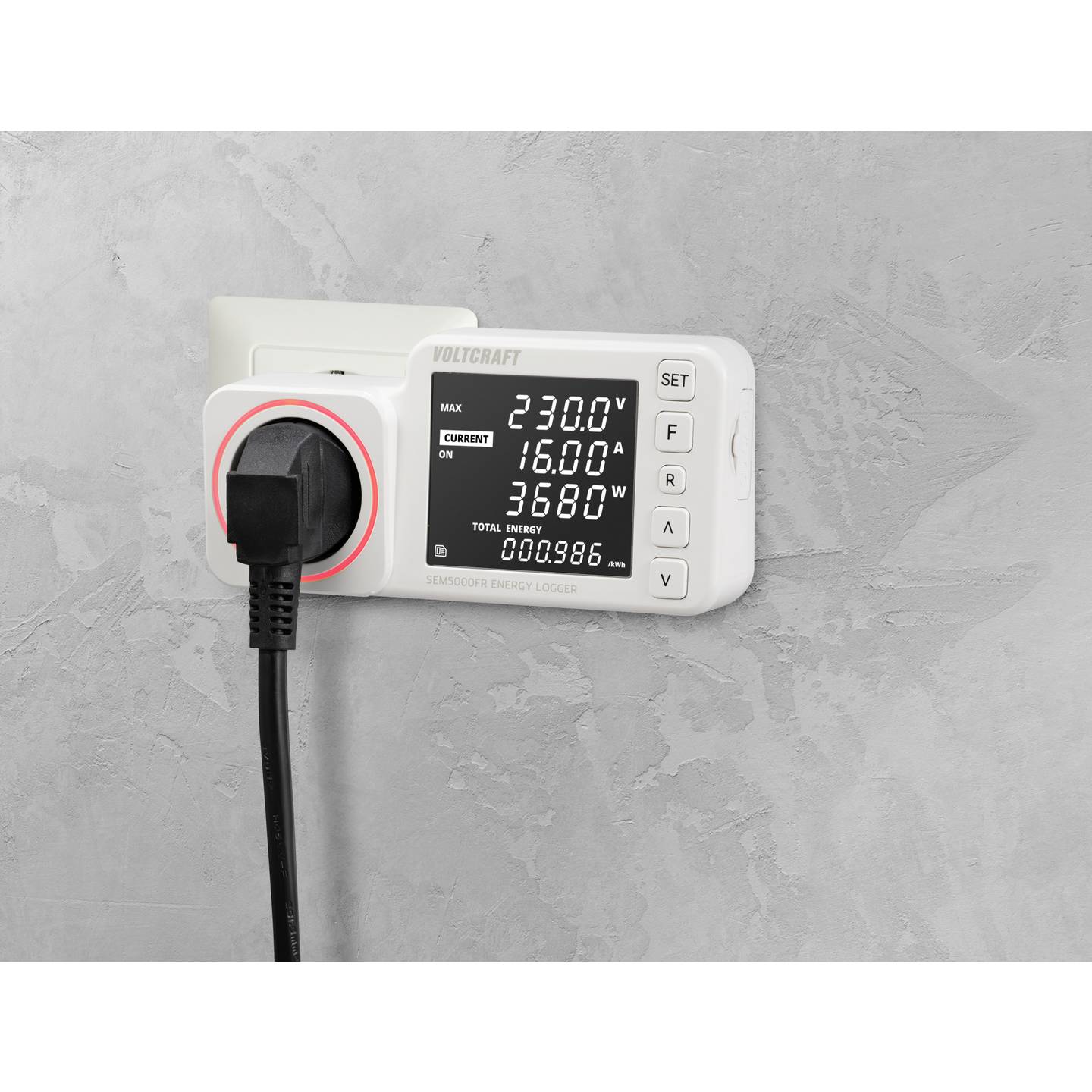 Voltcraft Energiekosten-Messgerät SEM5000 FR Kostenprognose Alarmfunktion 230V - 4064161218854