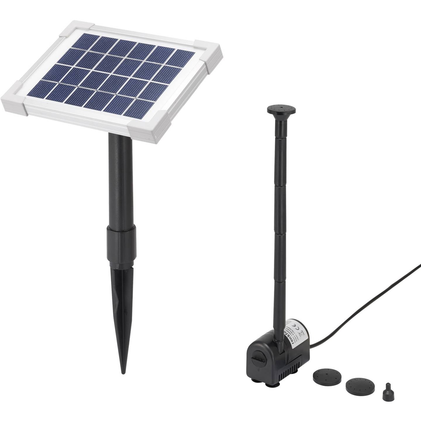 Renkforce Solar-Pumpenset Gartenpumpe Wassersäule 170l/h 0,65m Förderhöhe 6V - 4016138859140