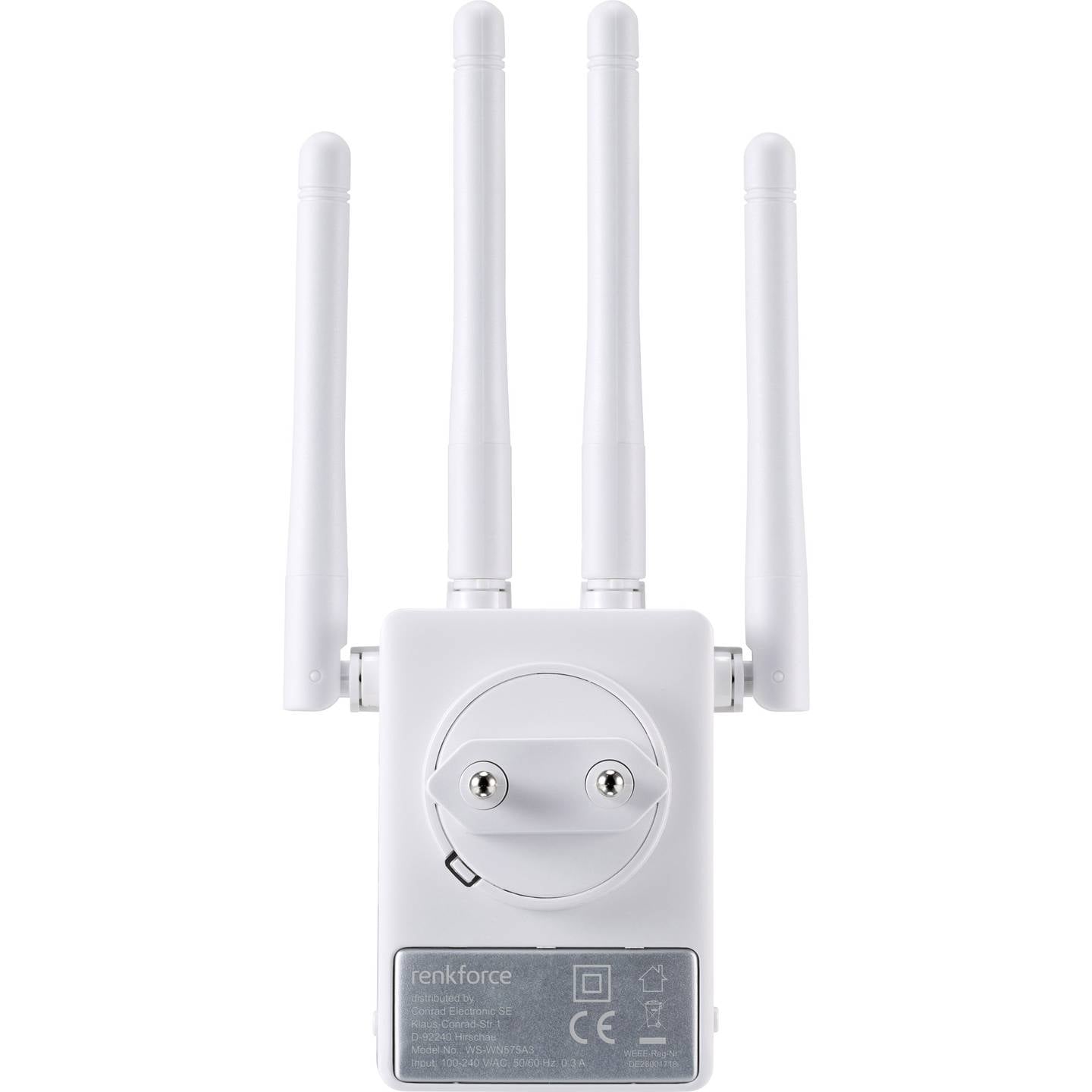 Renkforce WLAN Repeater WS-WN575A3 Dual Band AC1200 Netzwerkverstärker 300MBit/s - 4053199925117