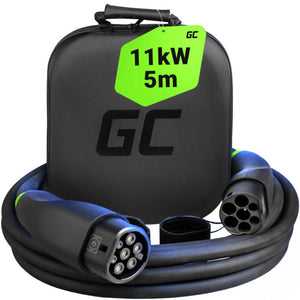 B-Ware Green Cell eMobility Ladekabel GC Snap Typ 2 5m wasserdicht 16A IP54 11kW