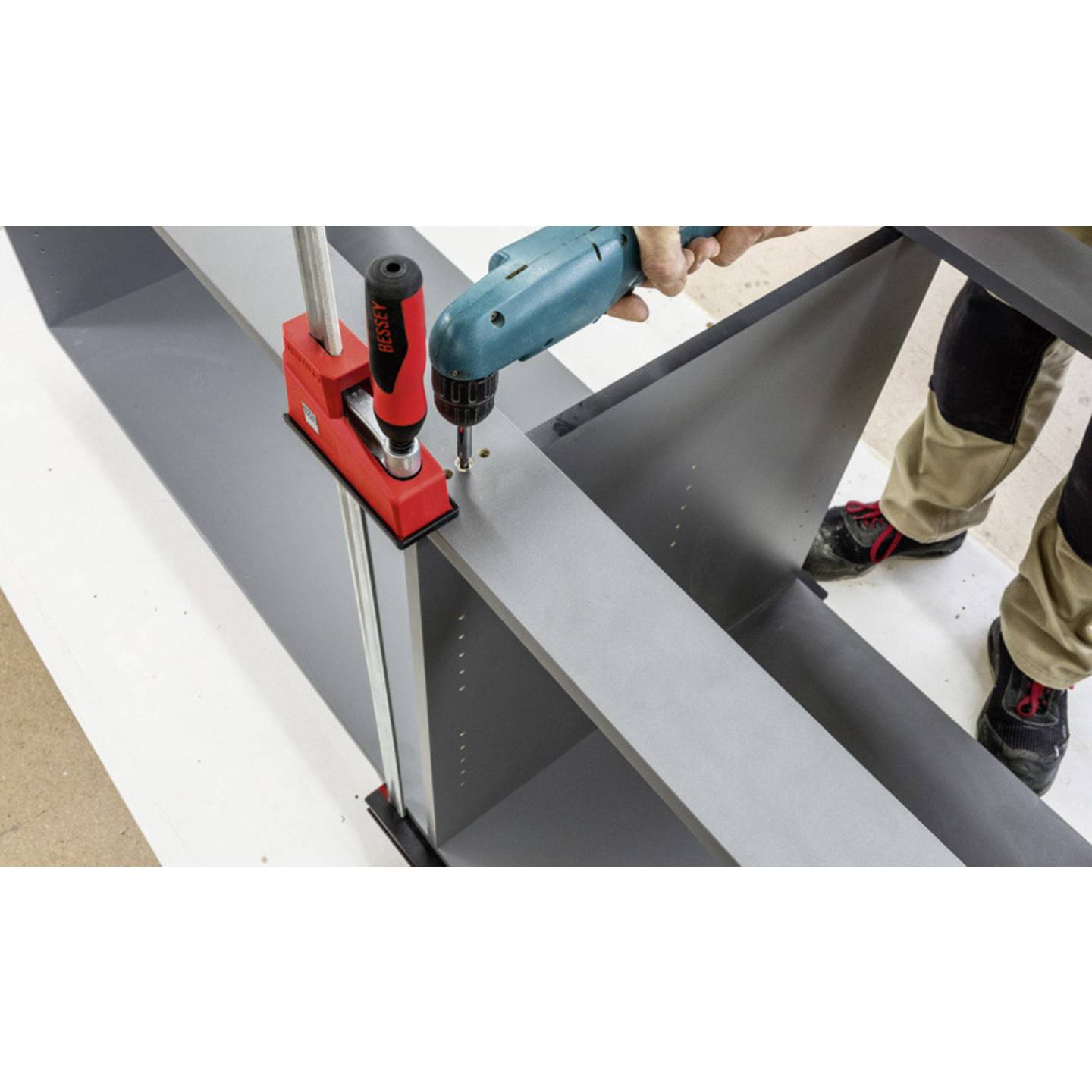 Bessey Korpuszwinge REVO KRE KRE60-2K Verleimzwinge Flächenspanner Schraubzwinge - 4008158040134