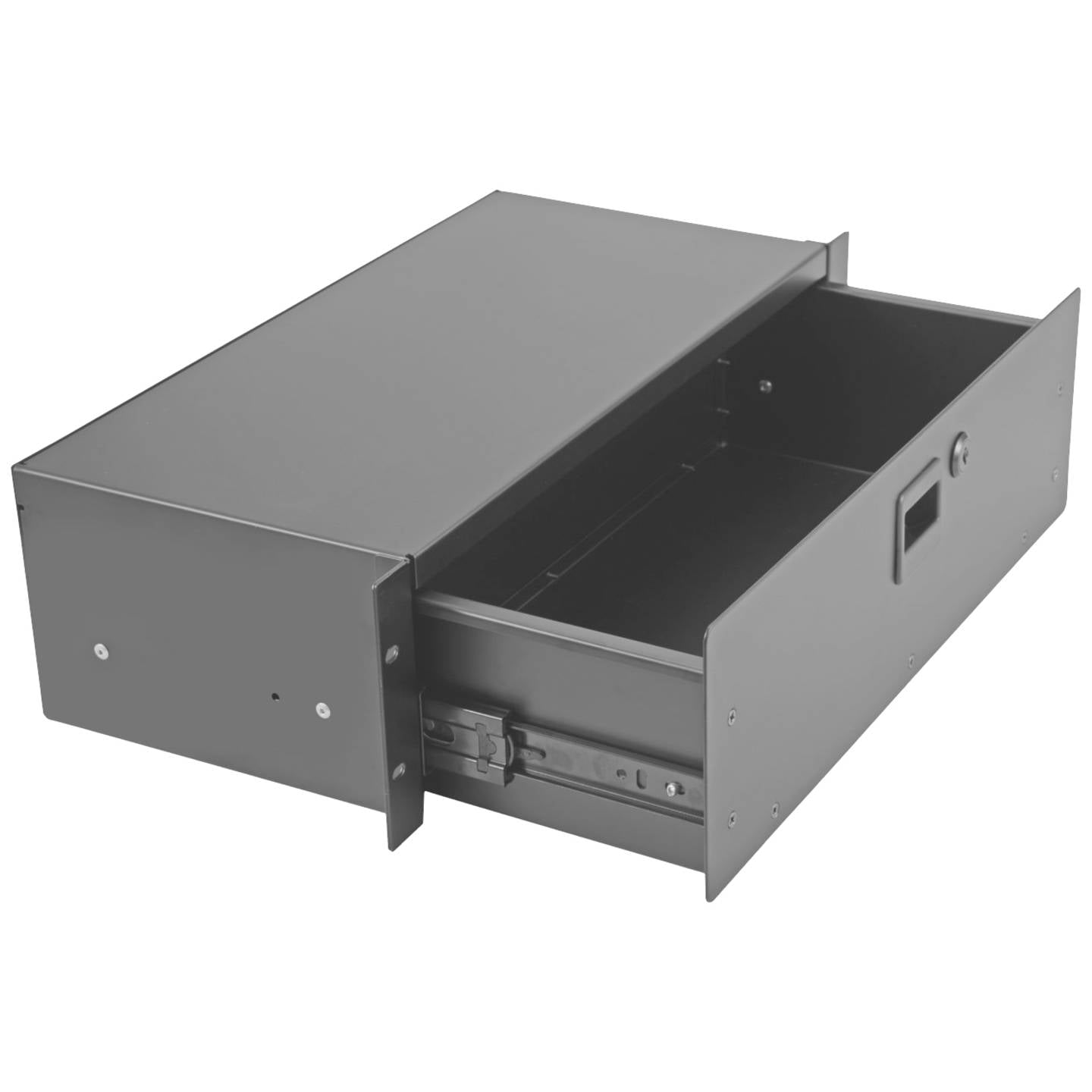 Omnitronic 19 Zoll Rackschublade SN-3 abschließbar schwarz 3 HE 210mm tief - 4026397681253
