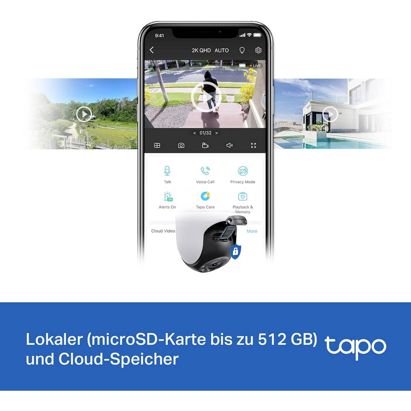 TP Link Tapo C520WS IP66 Überwachungskamera 2560x1440 WLAN Außenbereich - 4895252501599