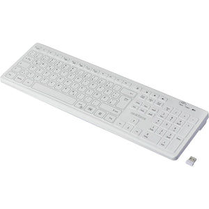 B-Ware Renkforce Hygiene-Tastatur RF-WRK-300 Kabellos Spritzwassergeschützt Weiß