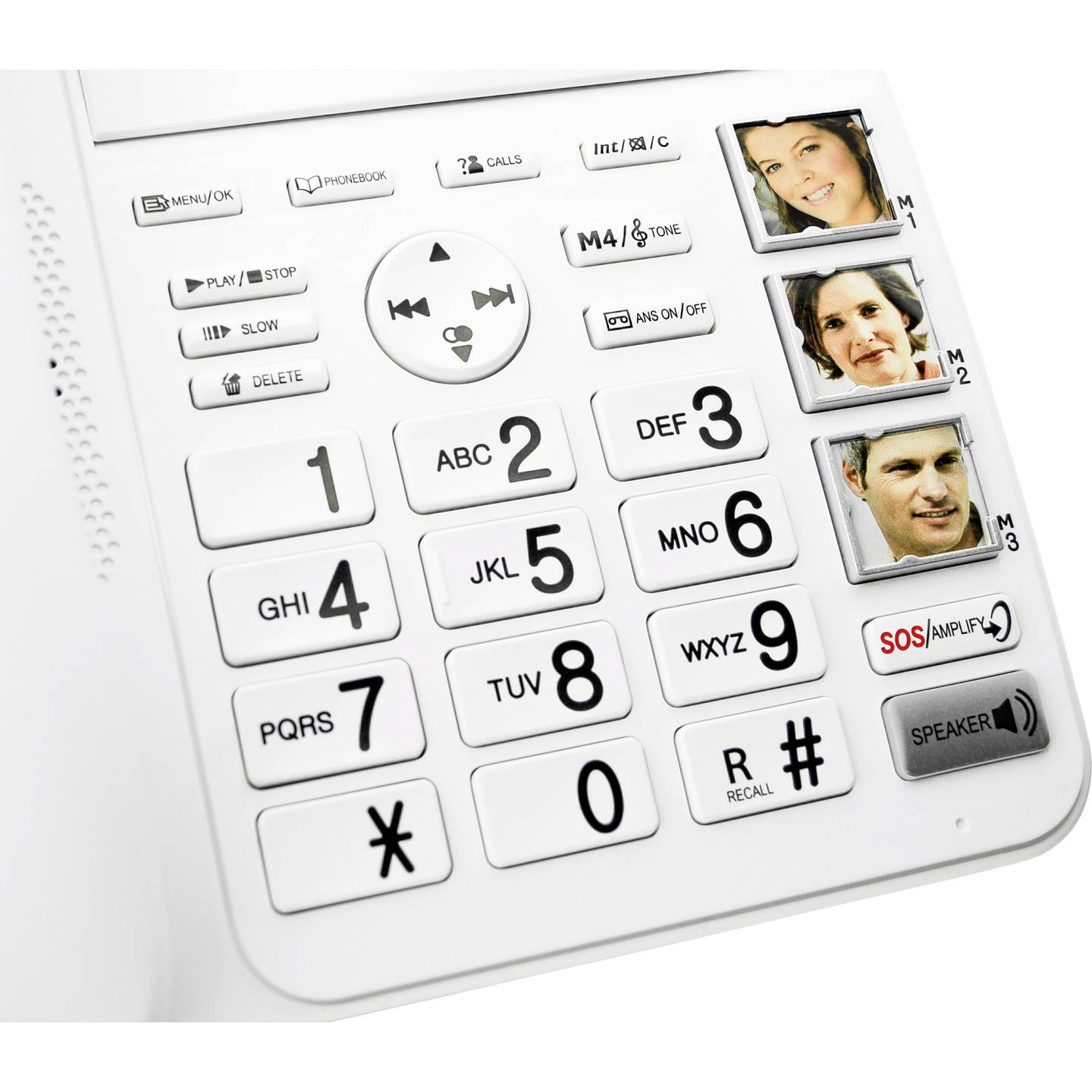 Geemarc Seniorentelefon AMPLIDECT 595 COMBI Anrufbeantworter Freisprechen 80dB - 3521350009330