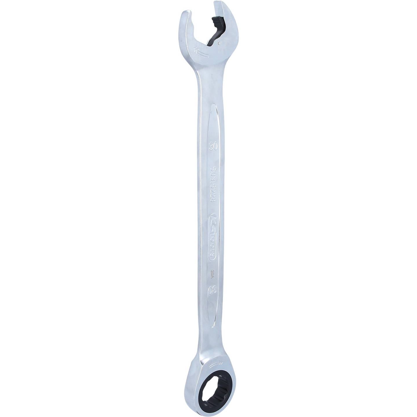 KS Tools Maul-Ringratschenschlüssel 30mm Chrom-Vanadium Stahl 72 Zähne 396mm - 4042146477663