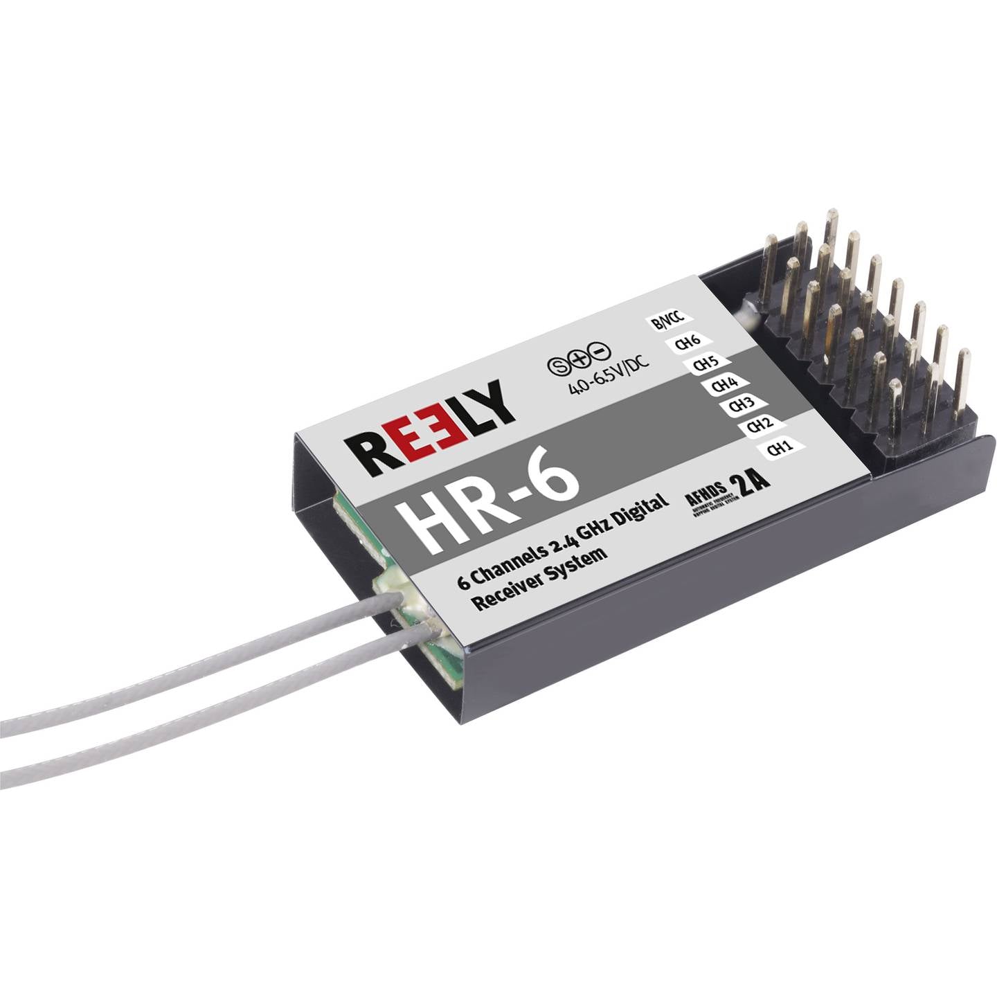 Reely Hand-Fernsteuerung HT-6 2,4 GHz 6 Kanäle Empfänger Modellflugzeug - 4016138960020