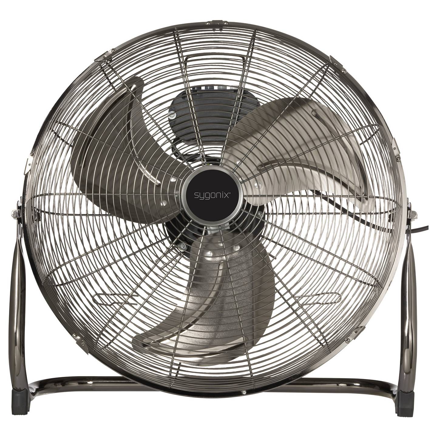 Sygonix Bodenventilator 120 W 540 mm 3 Geschwindigkeitsstufen Schwarz - 4064161342566