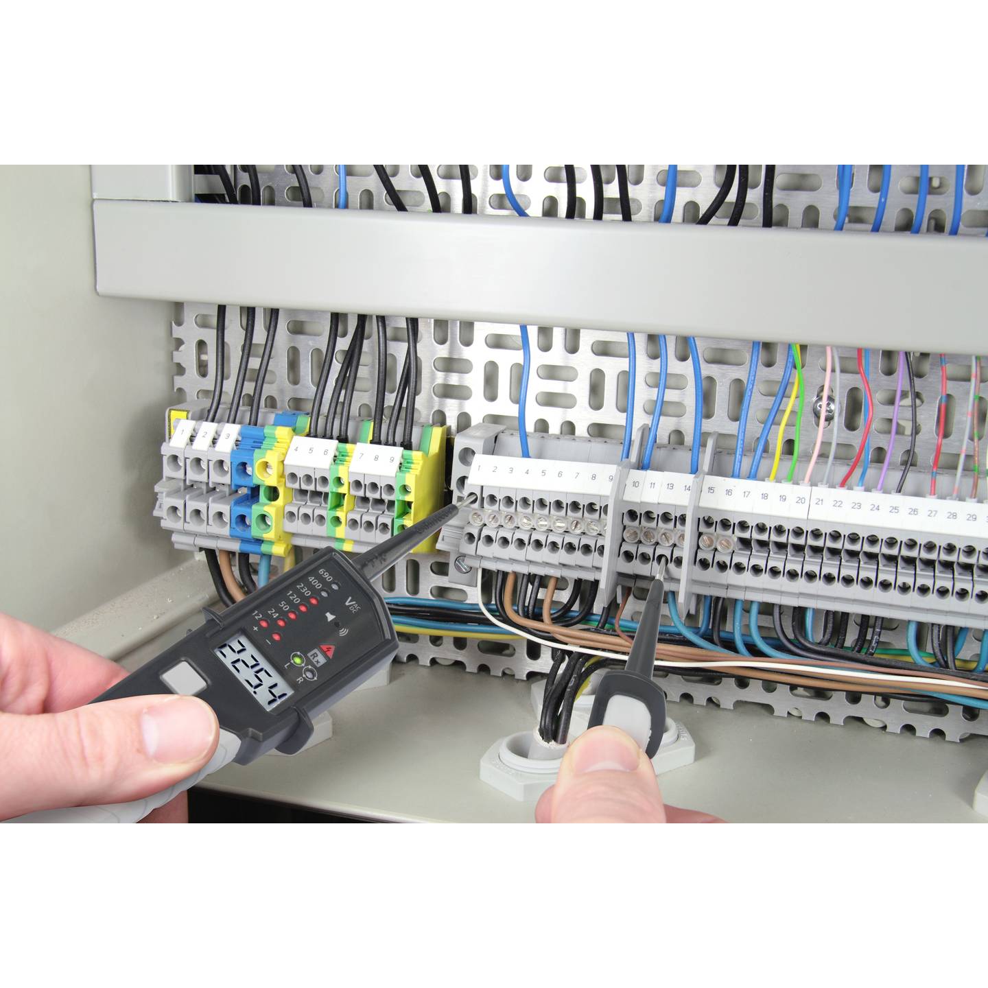 Voltcraft Spannungsprüfer VC-55 LCD Akustik CAT III 1000 V CAT IV 600 V IP64 - 4016138895025