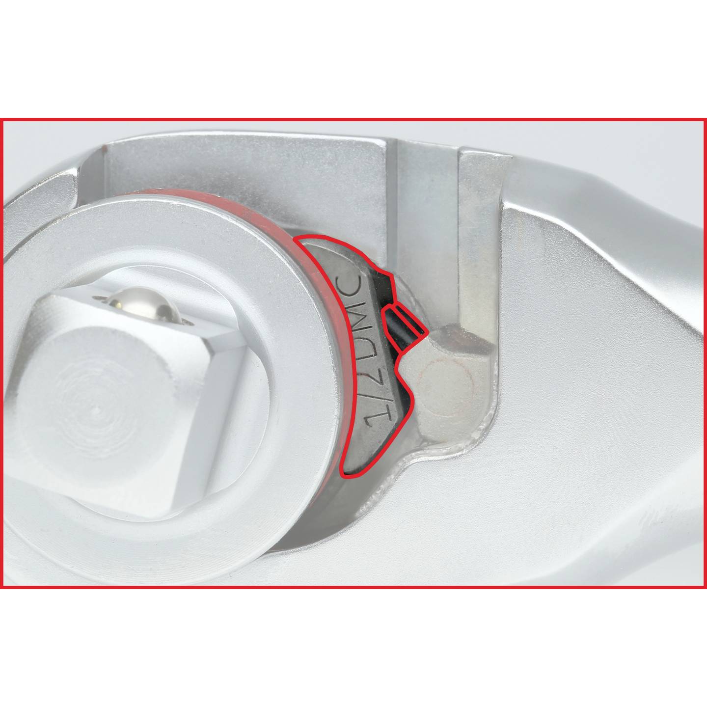 KS Tools Umschaltknarre 1/2" Ratsche 100 Zähne 950Nm Chrom-Vanadium Stahl 425mm - 4042146865477