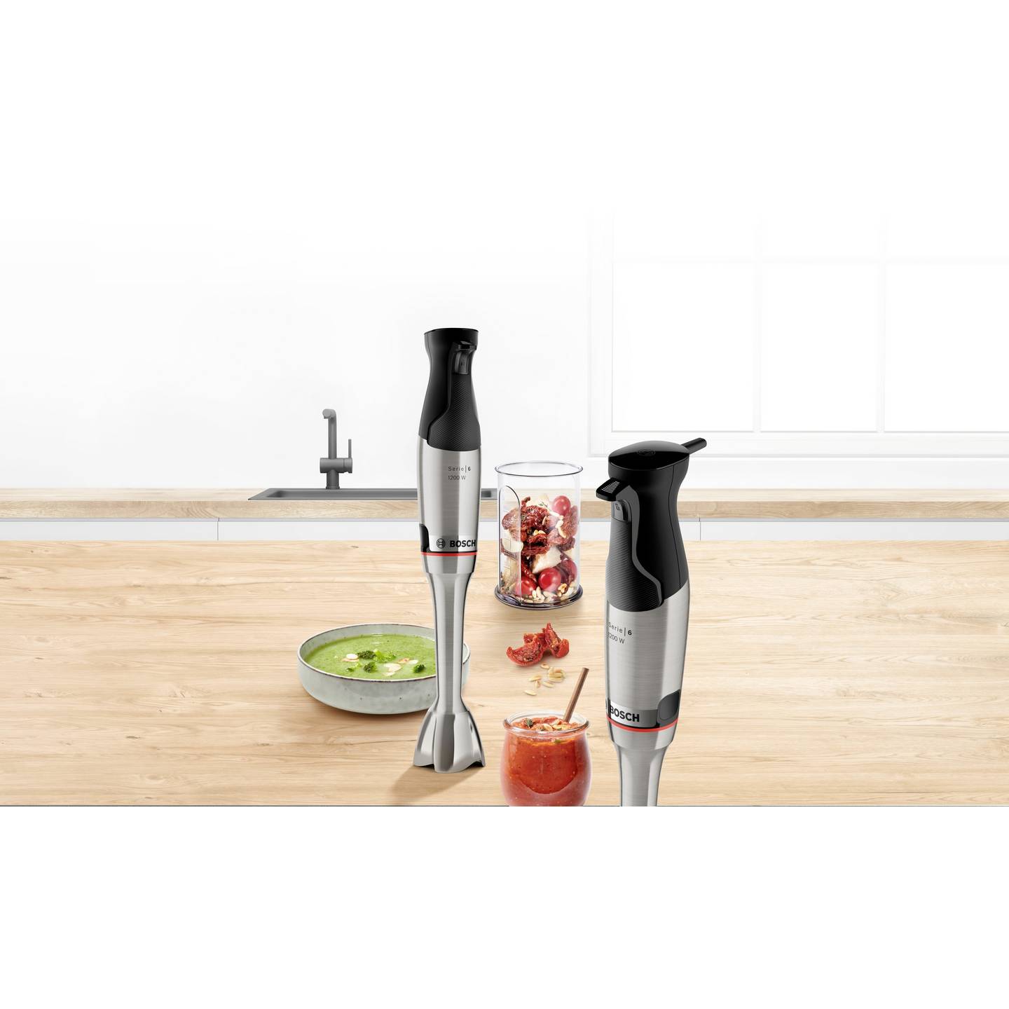 Bosch Stabmixer Pürierstab Serie 6 ErgoMaster 1200W Edelstahl Mixer schwarz - 4242005340583