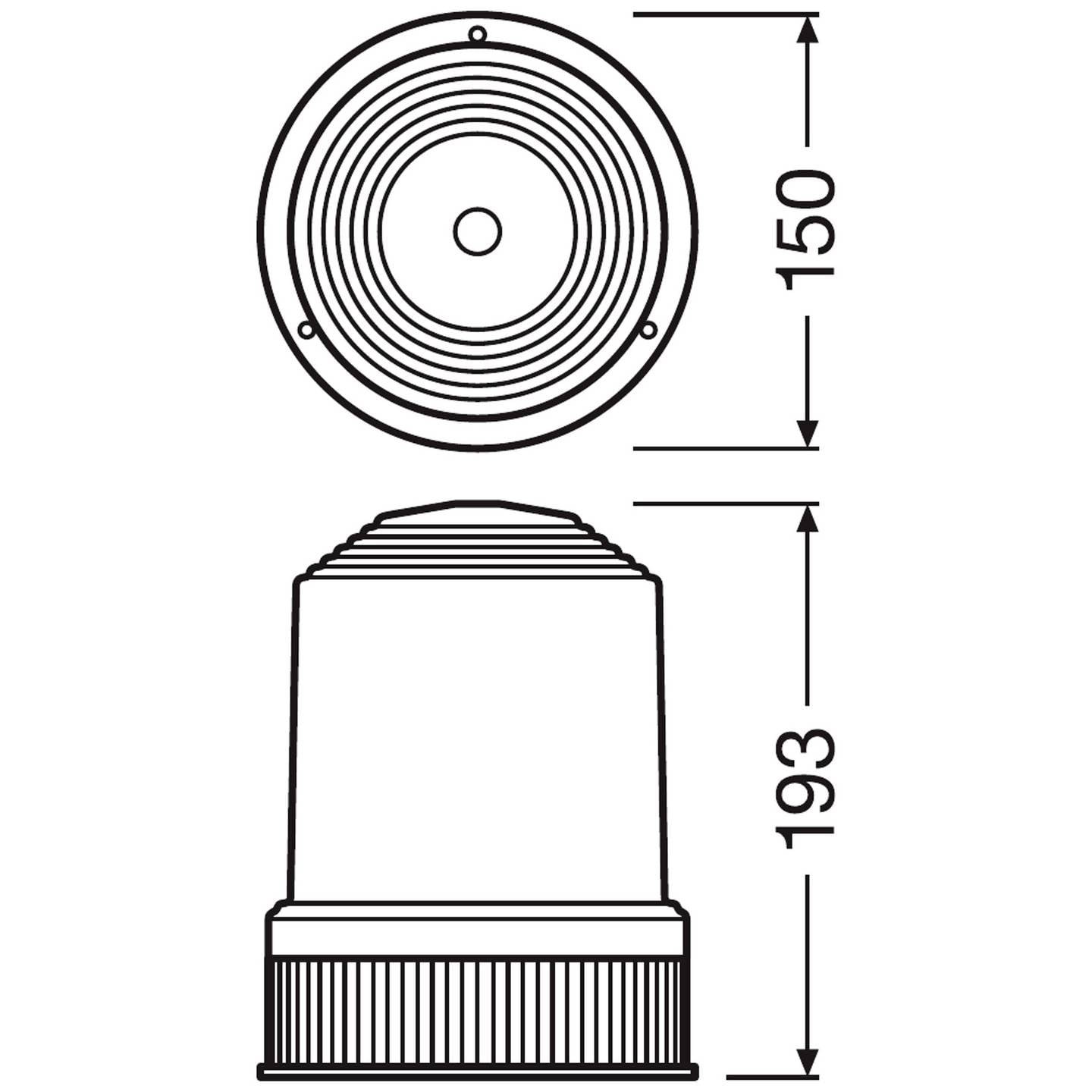 Osram Automotive Rundumleuchte Light Signal Halogen RBL101 24V Schraubmontage - 4062172192828