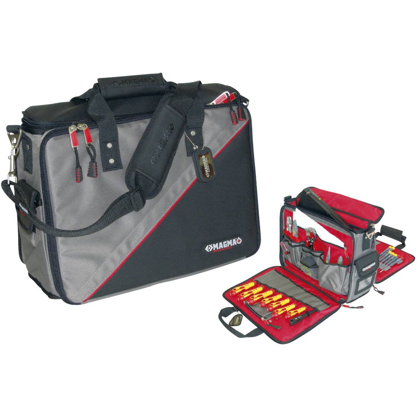 C.K Werkzeugtasche unbestückt Techniker Tasche Polyester schwarz 210x460x330mm - 5013969962659
