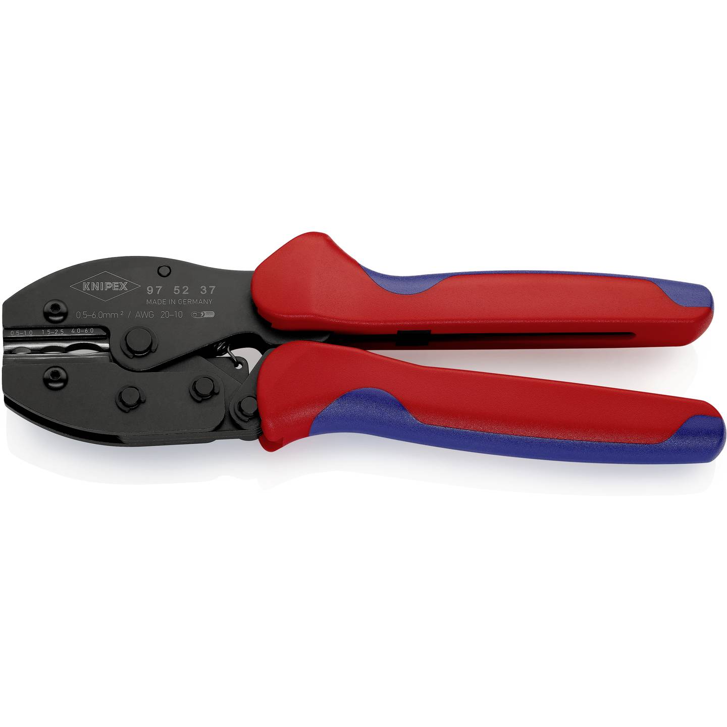 Knipex Crimpzange Presszange Preciforce Schrumpfschlauchverbinder 0.5 bis 6 mm² - 4003773063193