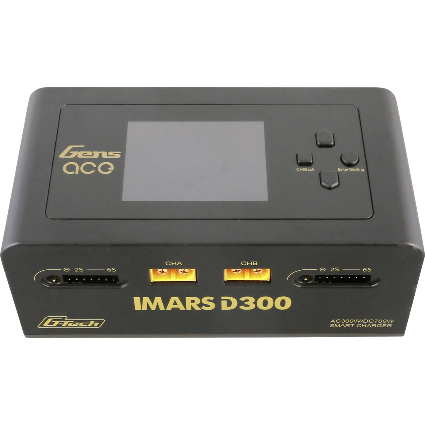 Gens ace Modellbau-Ladegerät D300 16A LiPo LiIon NiMH doppelter Ladeausgang 350W - 6928493308271