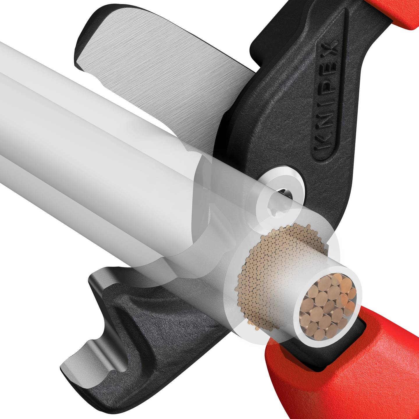 Knipex VDE StepCut XL 95 18 225 Kabelschere Schere Kabelschneider Werkzeug - 4003773089964