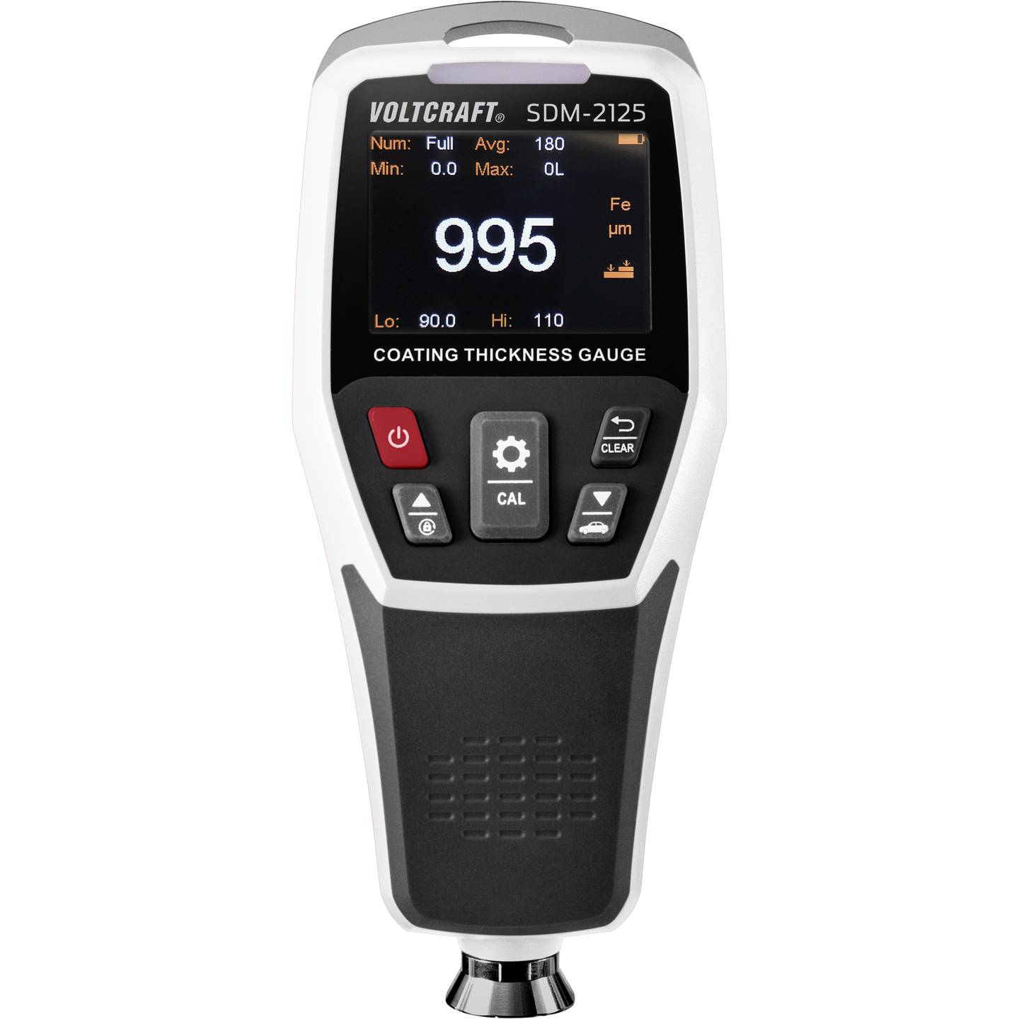 VOLTCRAFT Schichtdicken-Messgerät SDM-2125 Wirbelstrom 0-1250µm LCD 130g - 4064161026978