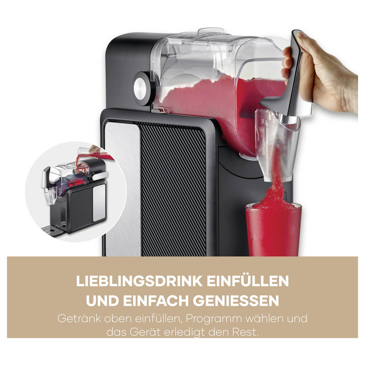 Severin Slush/Slushy Maschine EZ 7410 2l Eismaschine Getränkemaschine schwarz - 4008146049095