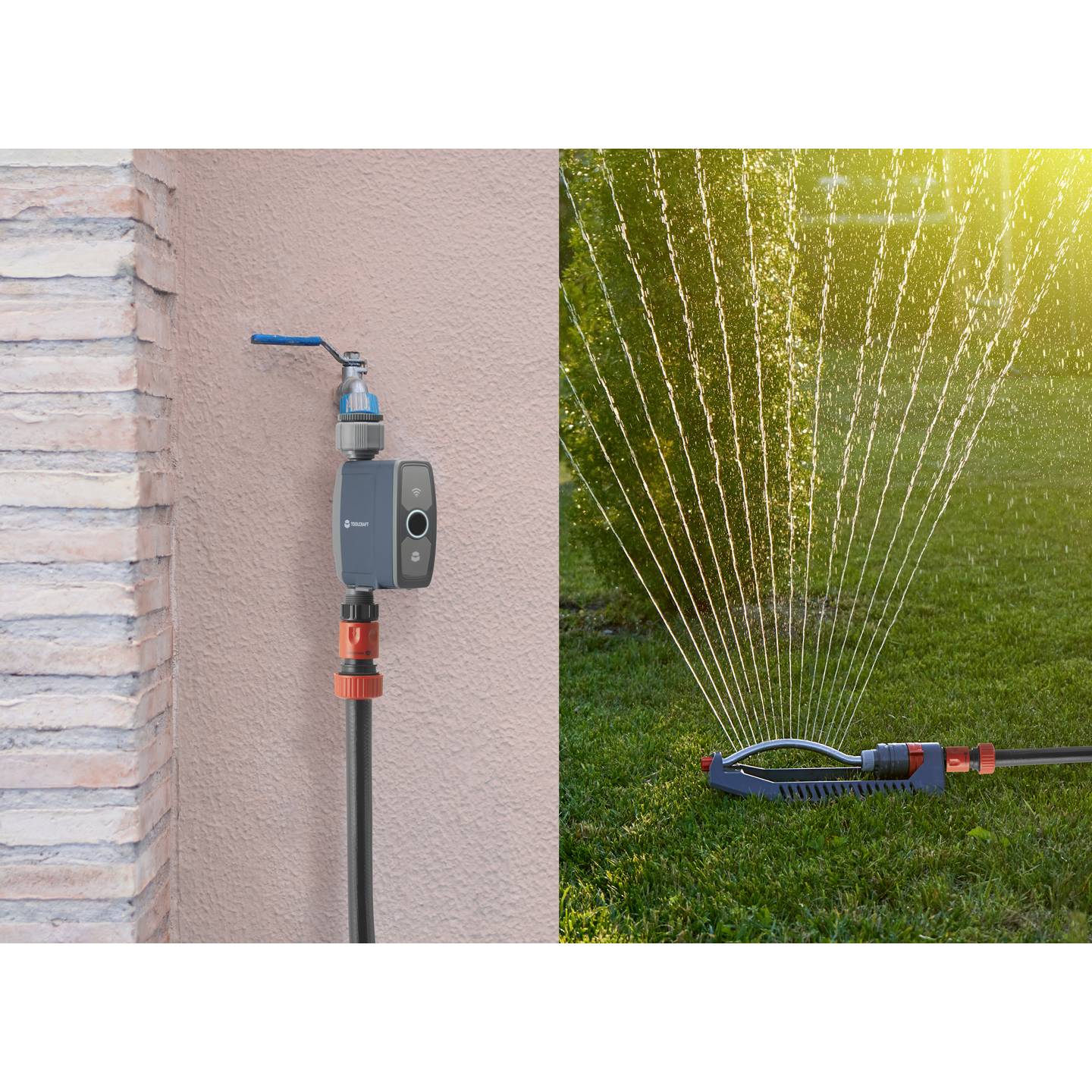 Toolcraft Bewässerungssteuerung smart Gartenbewässerung Tuya 1-719min täglich - 4064161187631