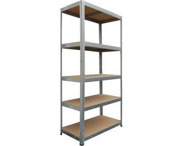 Schwerlast-Steckregal Lagerregal Metall Regal 875kg 5 Böden 180x90x40cm verzinkt - 4007876470520