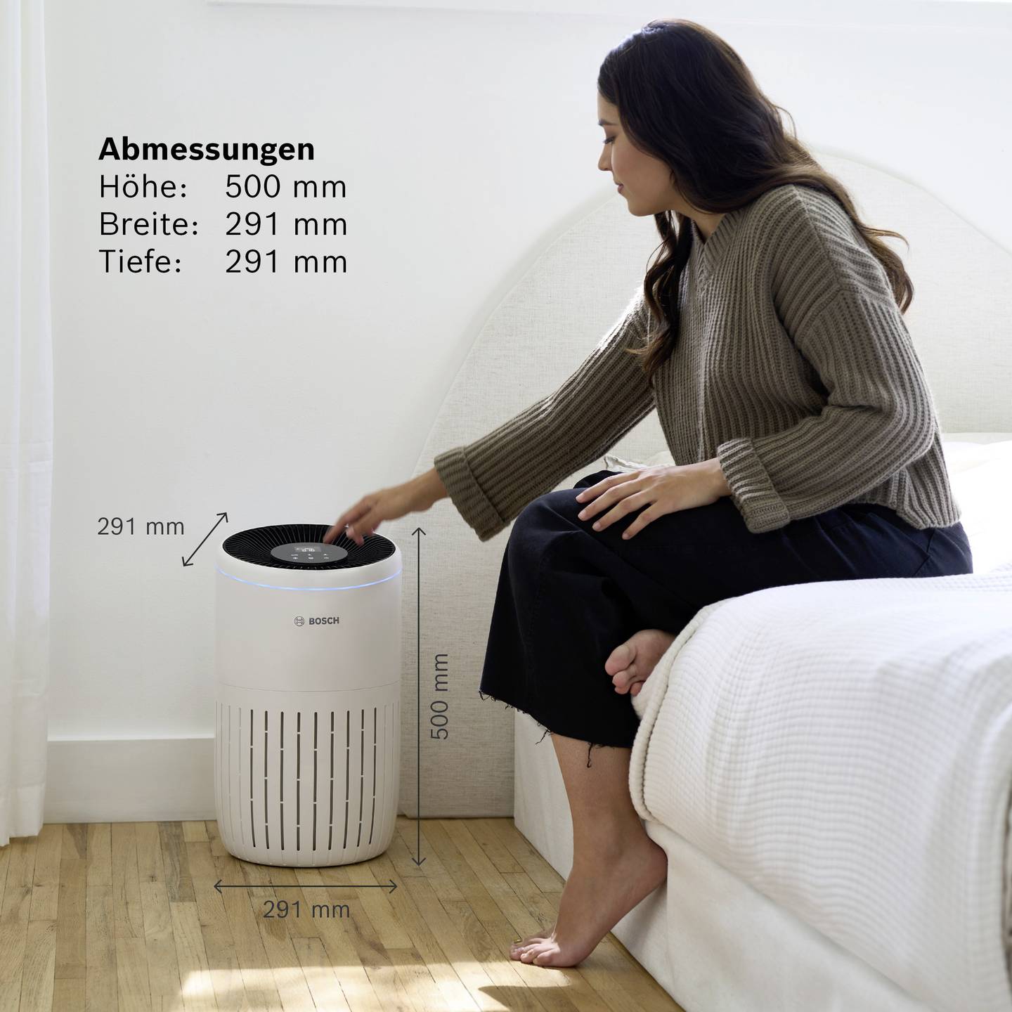 Bosch Home Comfort 7733701943 Air 4000 Luftreiniger 62 m² Weiß Schwarz Lüfter - 4062321594749