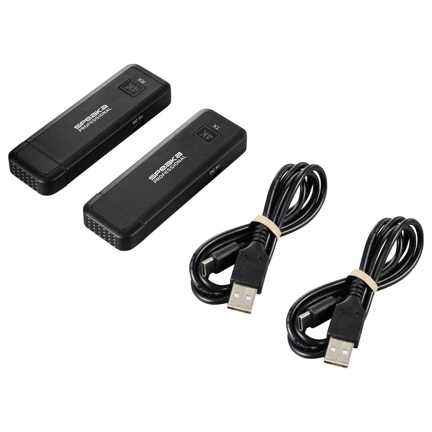 SpeaKa Professional HDMI Funkübertragung 50m 4K 3840x2160 Pixel schwarz Set - 4064161336183