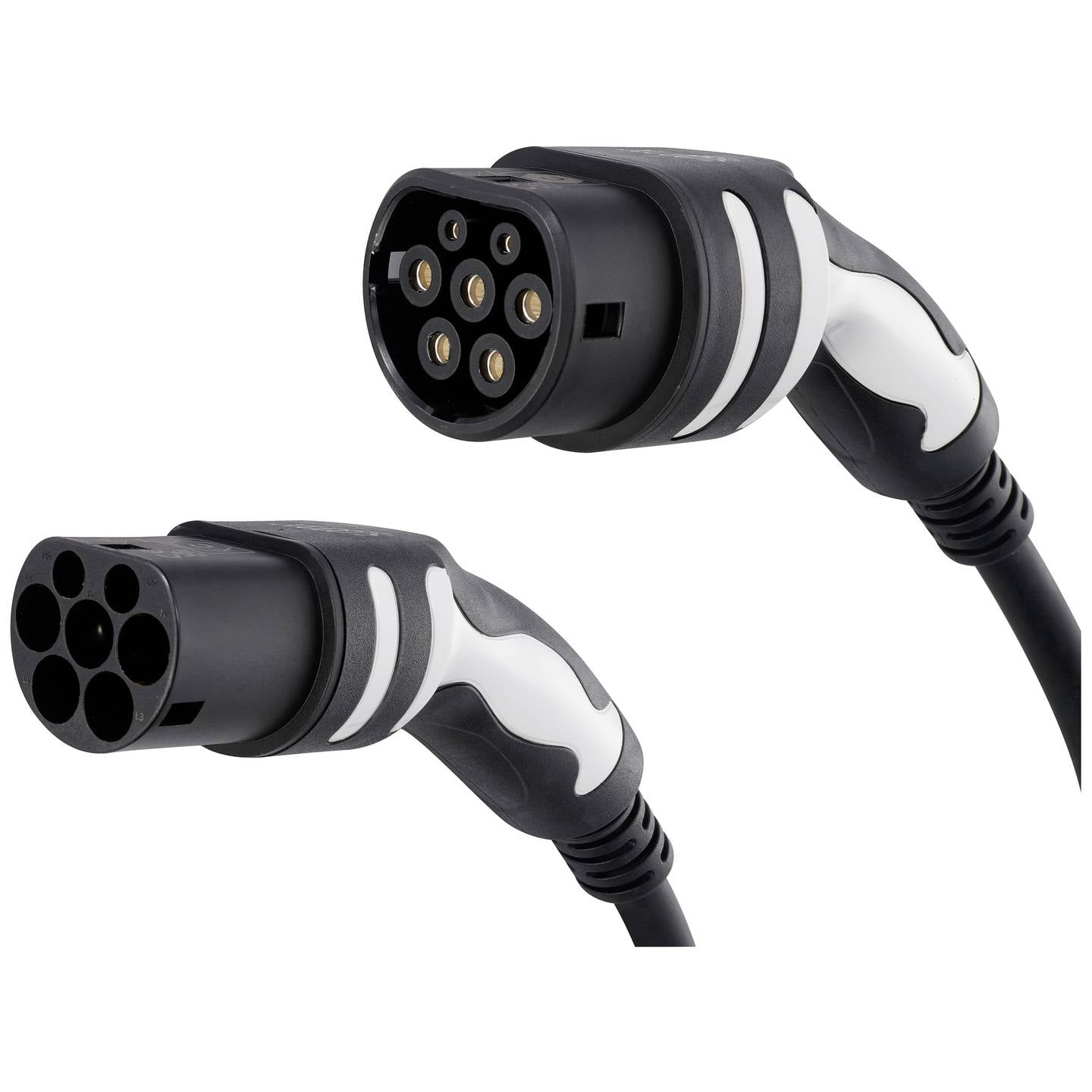 Sygonix Ladekabel Stromkabel E Auto 7m Typ 2 Außenbereich geeignet schwarz - 4064161319513
