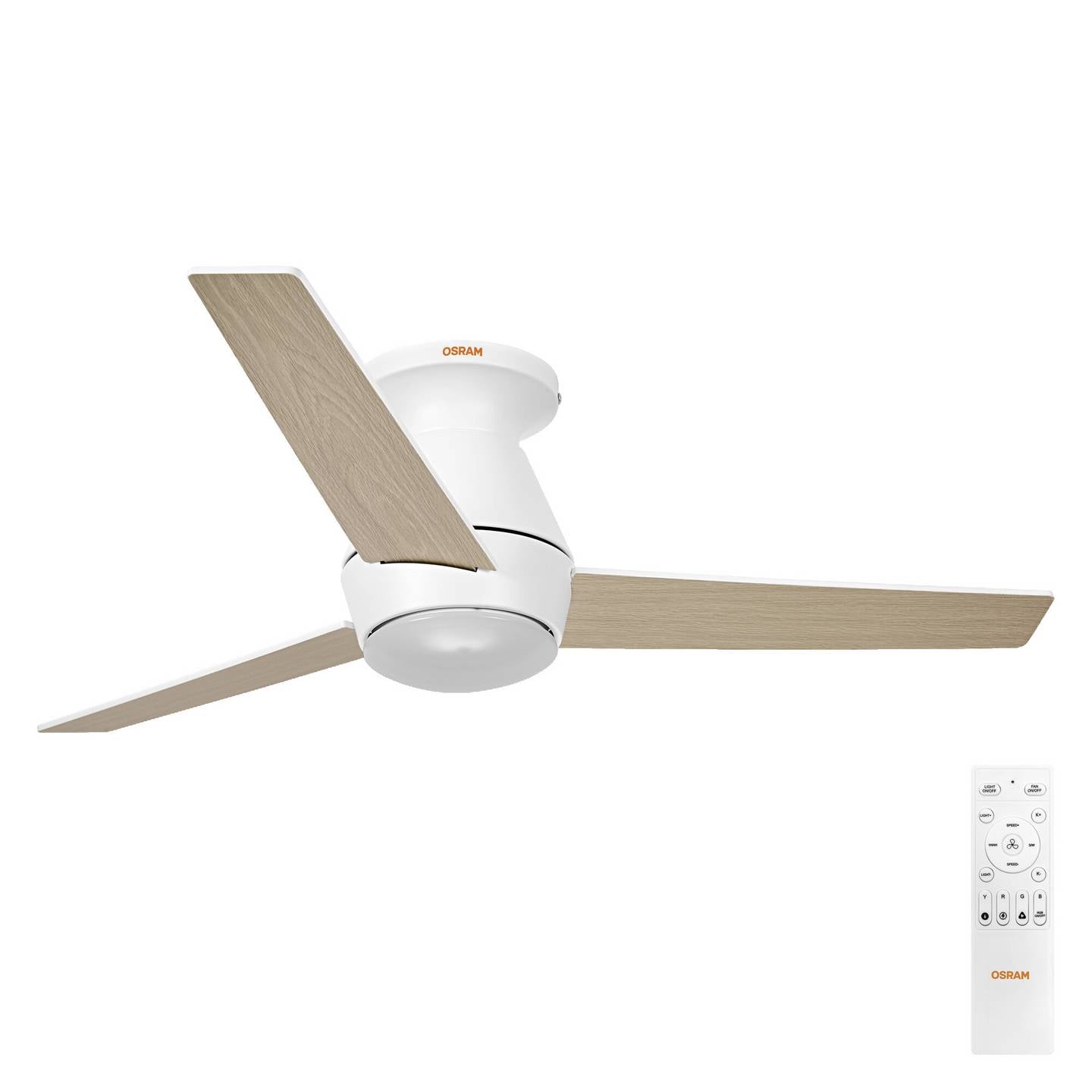 OSRAM Deckenventilator Nordes 1065mm RGB mit Beleuchtung und Fernbedienung 38W - 4058075857711