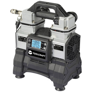 B-Ware TOOLCRAFT DRUCKLUFT-KOMPRESSOR DC18V 500W 65l/min 9bar 2 Zylinder mobil kompakt