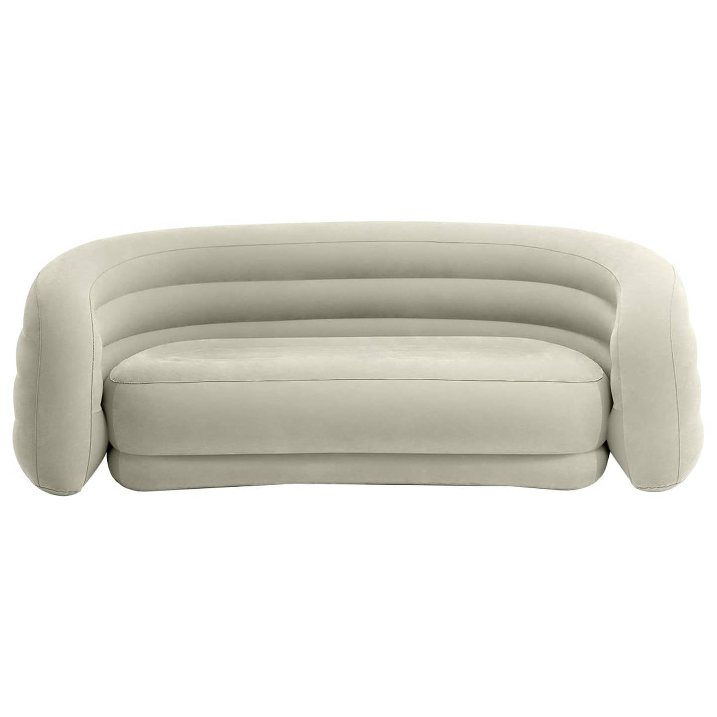 Intex Sofa Couch Sitzmöbel Polstersofa Wohnlandschaft Relaxsofa grau 3-Sitzer - 6941057430676