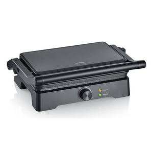 C-Ware SEVERIN Multigrill KG 2391 Grillgerät Schwarz Beschichtet 230°C 2 Platten Grill