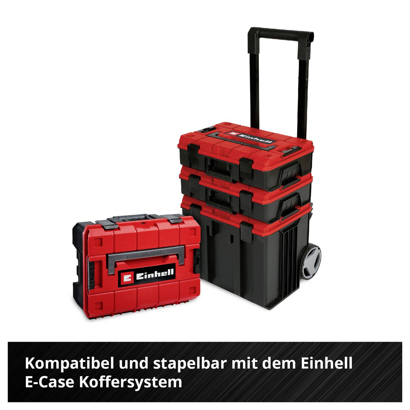 Einhell 201-tlg Werkzeugkoffer Allrounder 370513 bestückt rot-schwarz - 4009313705134
