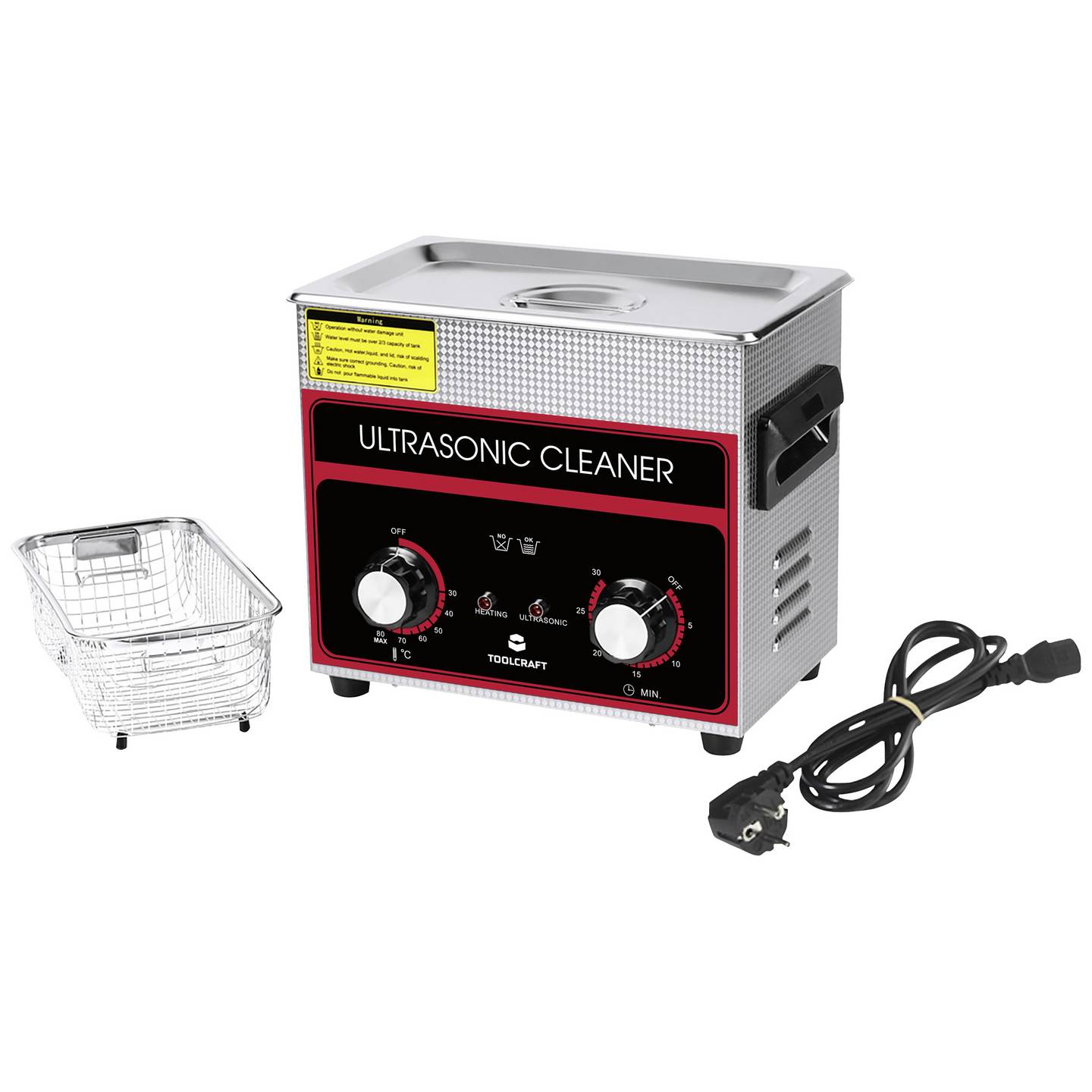 Toolcraft Ultraschallreiniger USC-320 Edelstahl Schmuckreiniger 3,2l 280W - 4064161302133