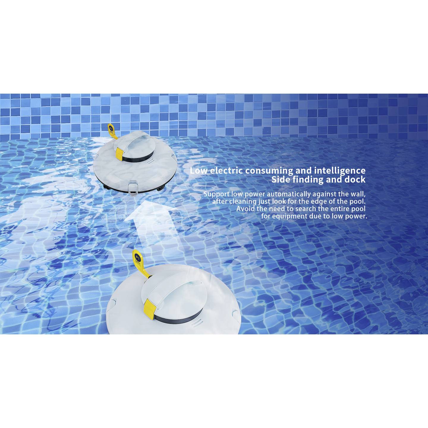 Lydsto YM-S2-01 Poolsauger Staubsauger Poolreiniger Sauger Weiß Akku - 4064161473956