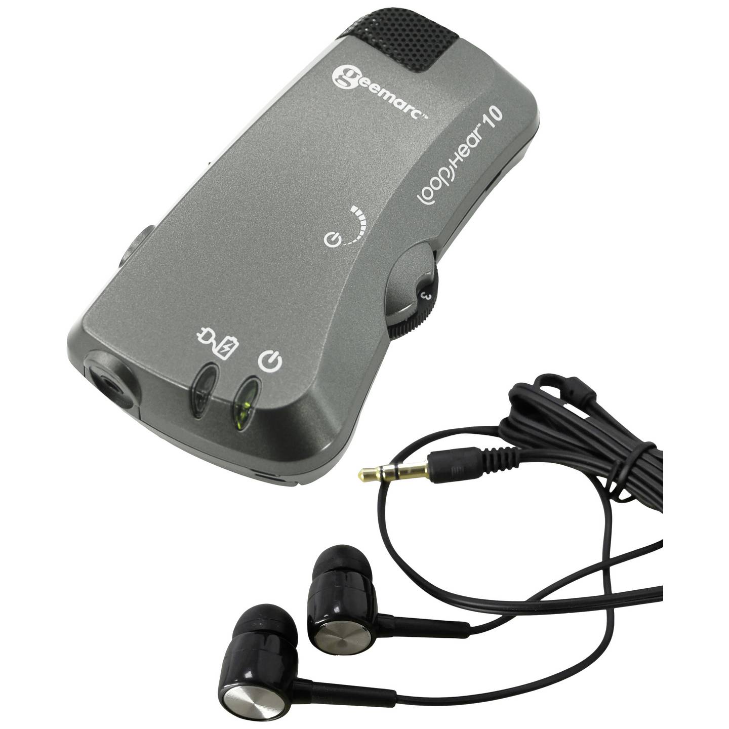 Geemarc Hörverstärker Headsetanschluss Hörgerät kompatibel Handverstärker 80W - 3521350012187