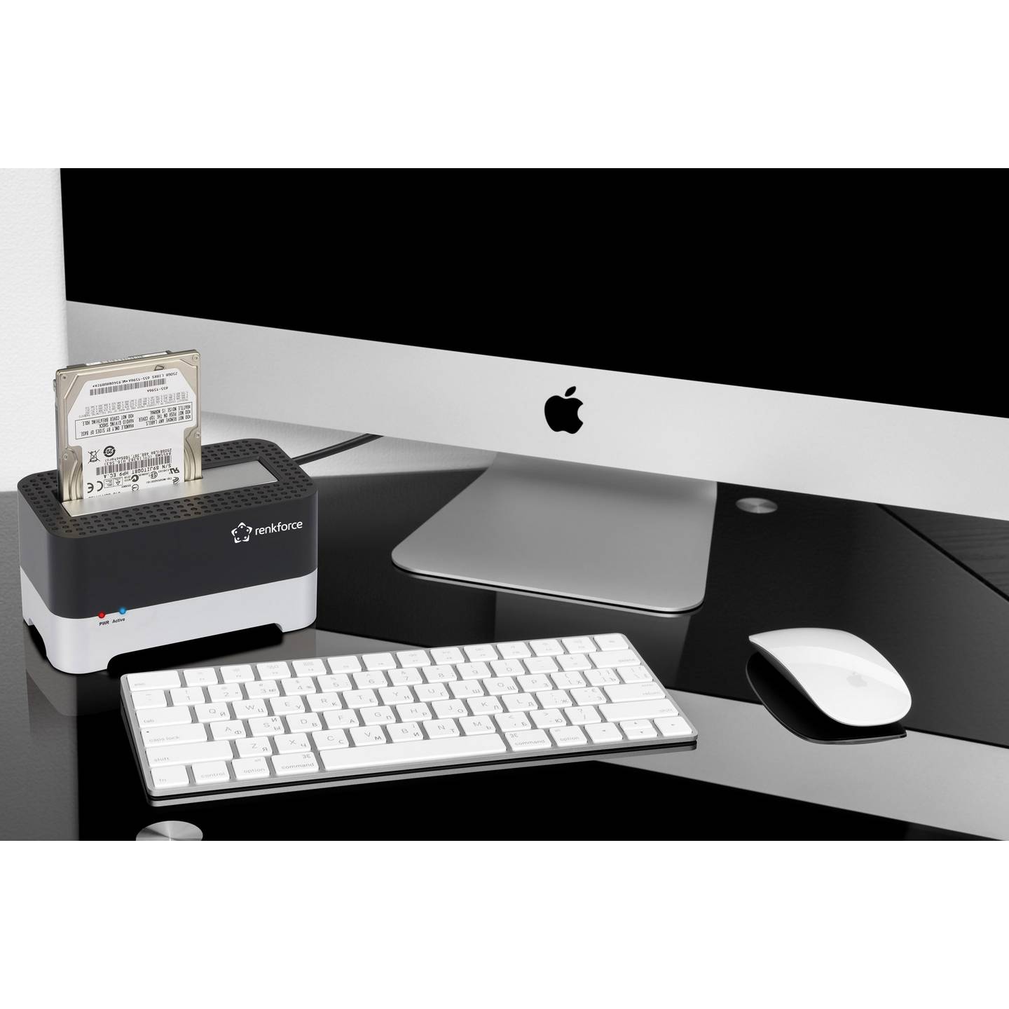 Renkforce Festplatten-Dockingstation USB-A SATA 1 Port 2,5 Zoll 3,5 Zoll 6TB - 4064161206820