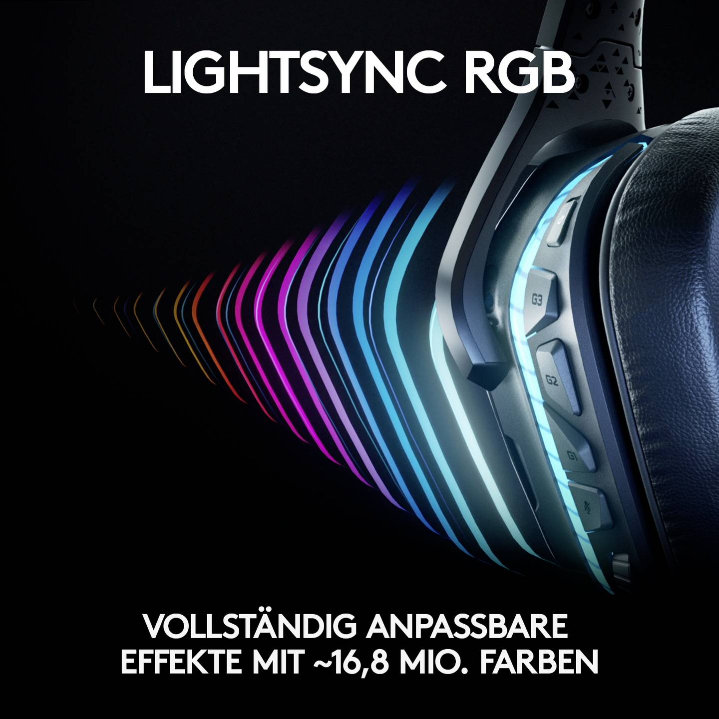 Logitech Gaming Over Ear Headset G935 7.1 Surround Schwarz Mikrofon - 5099206081918