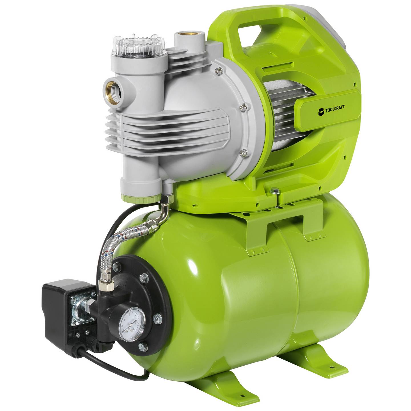 TOOLCRAFT TO-8992887 Hauswasserwerk 230 V/AC 6000 l/h Gartenpumpe Pumpe Werkzeug - 4064161310091