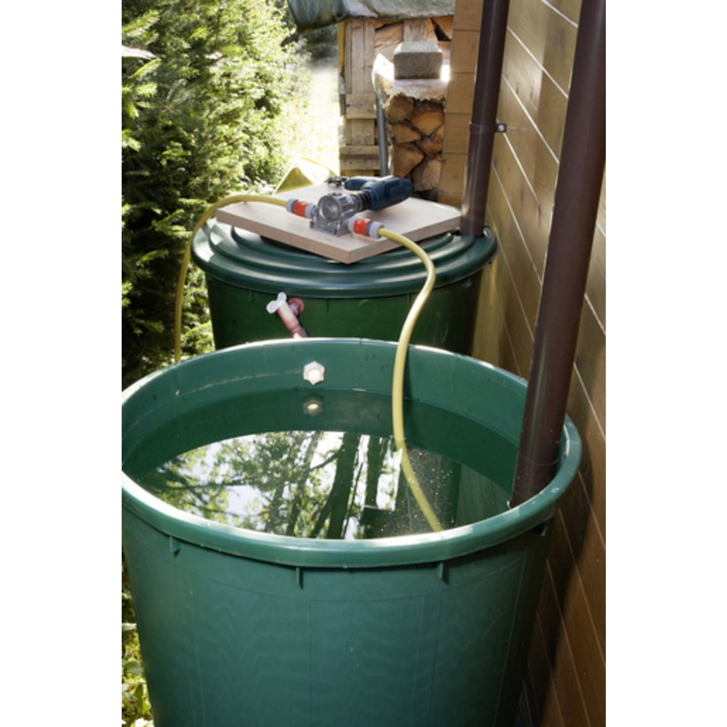 Wolfcraft Bohrmaschinenpumpe selbstansaugend 3000l/h 2800U/min robust - 4006885220003