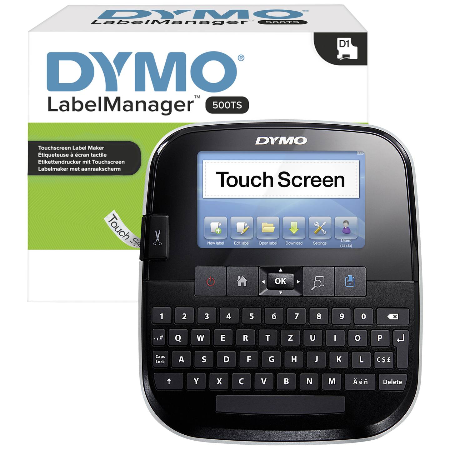 DYMO LabelManager 500TS Beschriftungsgerät Etikettendrucker mobil Akku D1 6-24mm - 3501170946459